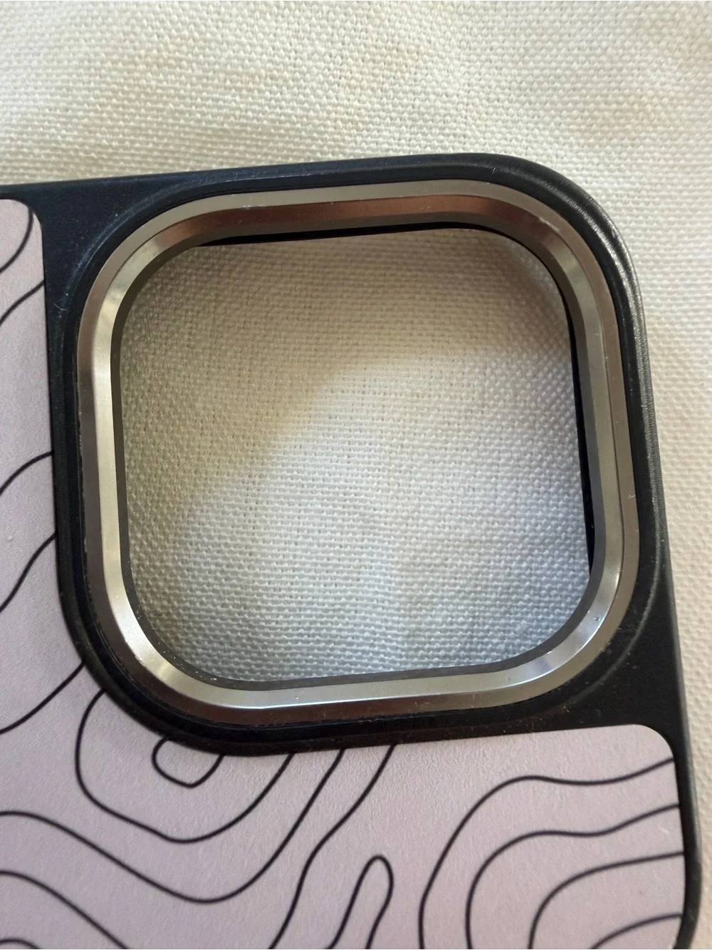 BURGA Beige Topographic iPhone 14 Pro Case